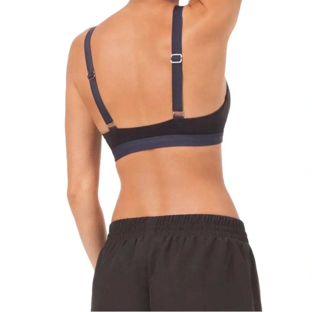NWT, Lively Active Bra Swim Top, Jet Black & Navy, Size S - Picture 2 of 6